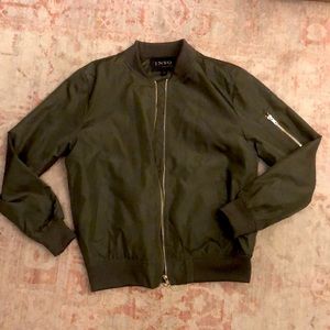 WORN ONCE Army green bomber jacket